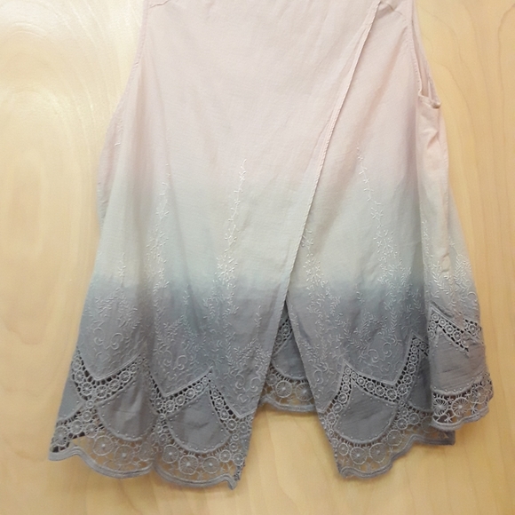 Aratta Anthro Ombre boho lilac eyelet top - Picture 6 of 7